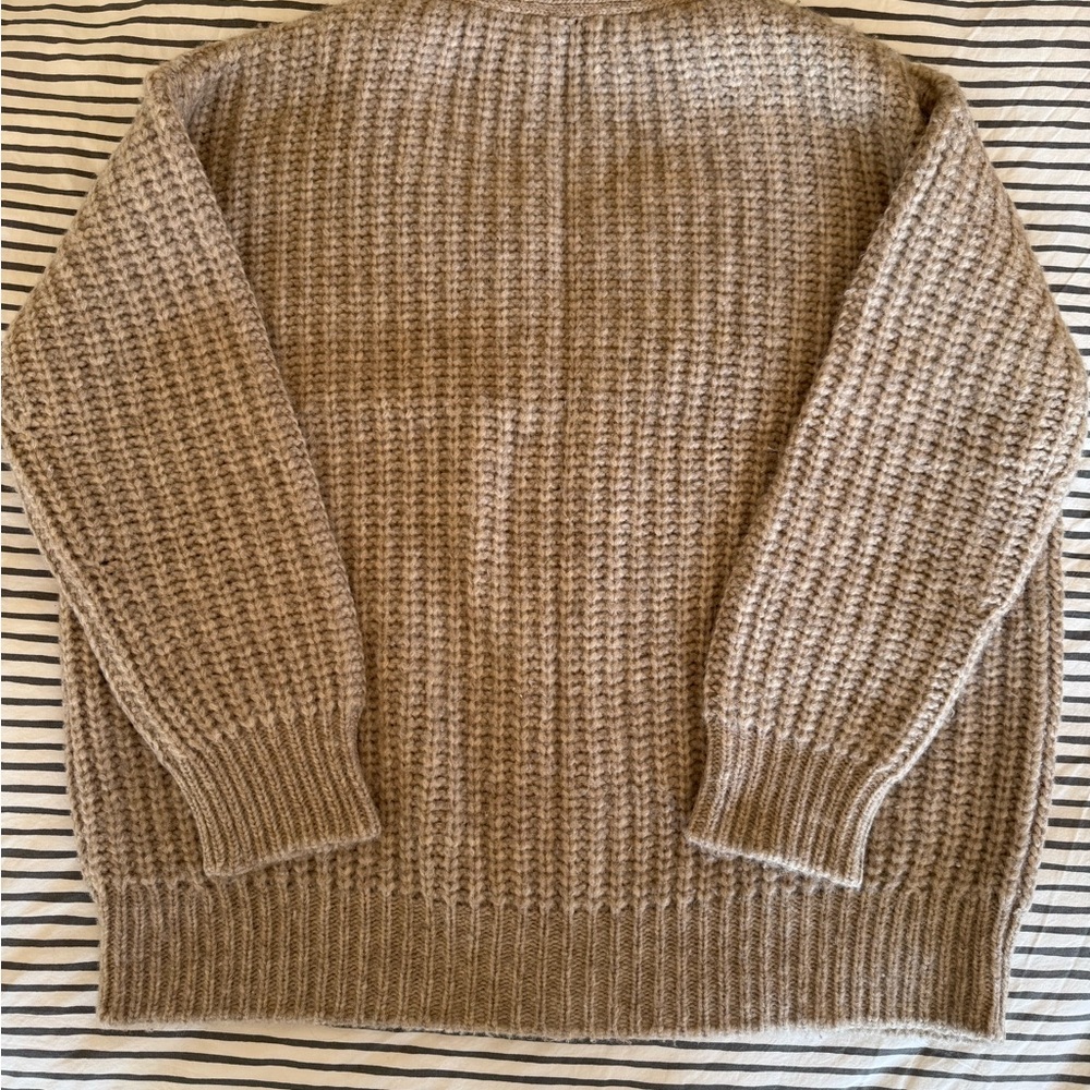 Jenni Kayne Alpaca Cocoon Cardigan in Oatmeal XS - Picture 3 of 11